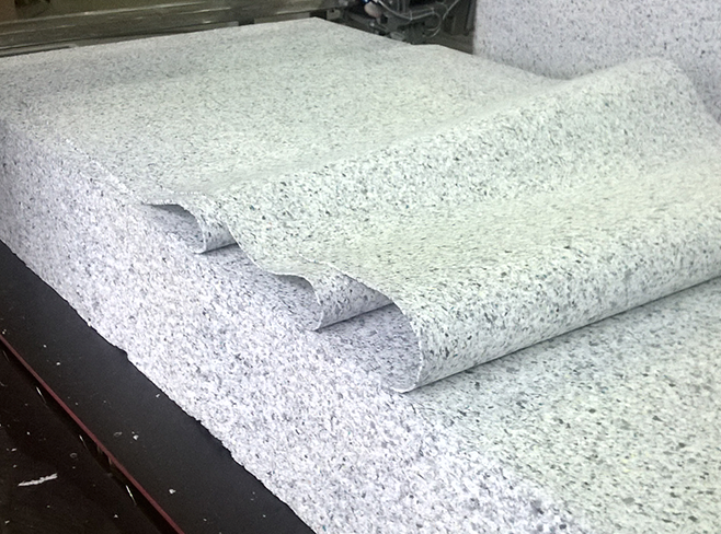 Производство подложки из вторично вспененного пенополиуретана